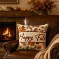 thumbnail image 1 of BUTASY Fall Pillow Cover,Thanksgiving and Fall Pillow Covers 16.9 Inch Fall Pumpkin Maple Leaf Throw Pillowcase Case for Thanksgiving Pillow Rural Couch Sofa Bed Indoor Outdoor Decor(Multicolor), 1 of 7