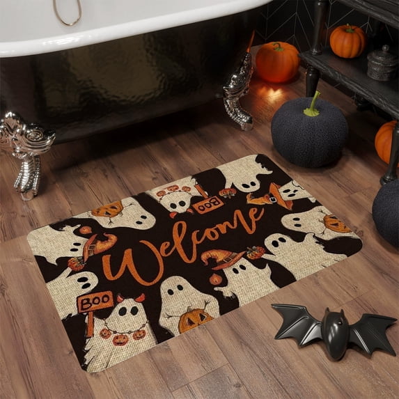 BUTASY Halloween Rug Halloween Decoration Carpet Outdoor Porch Entrance Door Mat Durables And Easy To Clean Mat