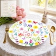 thumbnail image 1 of BUTASY Paper Plates Spring Tulips Floral Theme Party Tableware Disposable 7-inchs 9-inchs Paper Plates Paper Cup Tissue Set Of Party-Themed Paper Plates, 1 of 6
