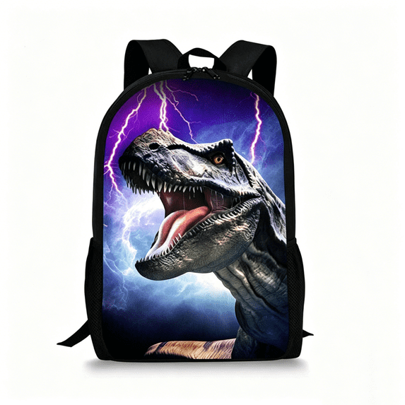 BUTIED Cartoon Dinosaur Backpack, 6-18 Large Capacity Printed Bookbag Ideal For Birthday Gifts Casual Travel bag