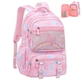thumbnail image 1 of BUTIED Cute Butterfly Backpacks Wide Clamshell Opening Bookbag with Reflective Strips & Multiple Pockets, Waterproof Durable Daypack, 1 of 7