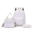 thumbnail image 1 of BUTIED Schoolbag Set Floral Prints Backpack Lightweight Textured Fabric Bookbag with Crossbody Lunch Bag Pencil Pouch,  Perfect for College & 6-15, 1 of 9