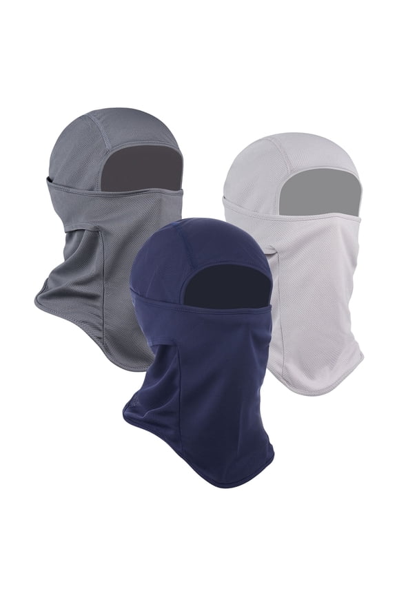3 Pairs Balaclava Full Face Mask Unisex, Thin Windproof Winter Ski Mask, Ear Protection for Cycling Skiing