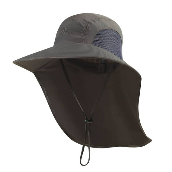 BUTKLNYTS Hiking Sun Hat for Men and Women, UPF 50  Wide Brim Cap with Neck Flap