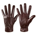 thumbnail image 1 of BUTKLNYTS Men's and Women's PU Leather Gloves - Cozy, Fashionable & Versatile - Ideal for Winter, Driving & Everyday Use, 1 of 6