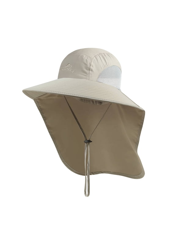 Sun Hat for Men and Women, UPF 50+ Wide Brim Outdoor Hat with Neck Flap