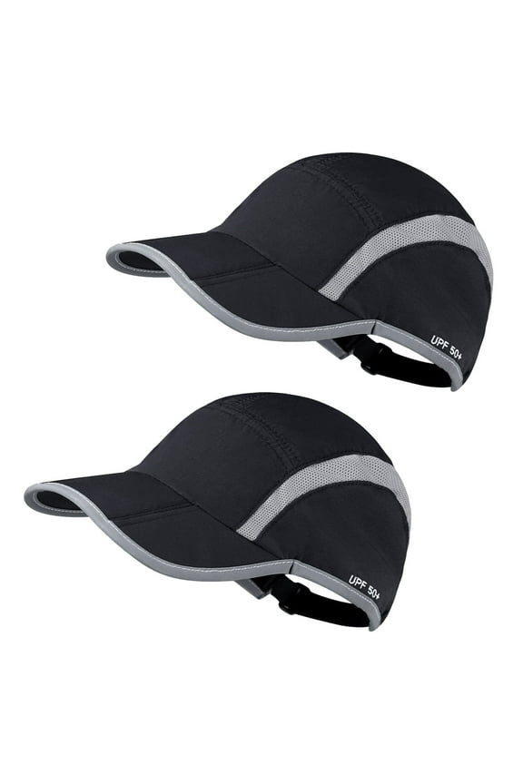 2-Pack Lightweight Daily Caps for Men & Women, Classic Summer Style Sun Hats