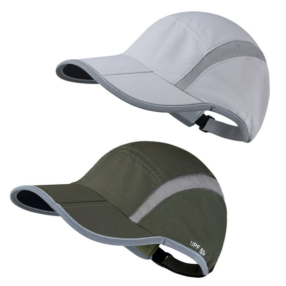 BUTKLNYTS 2-Pack Summer Outdoor Hats for Men & Women, Lightweight Sun Caps for Travel, Hiking, Beach