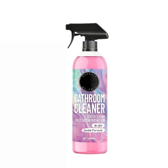 BUTOMKY 100ml/3.38oz Powerful Bathroom Foam Cleaner Spray - New Descaler for Limescale, Hard Water Stains & Soap Scum, Disinfectant for Shower Toilet Sink Tile, Streak-Free Cleaning