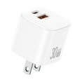 thumbnail image 1 of BUTOMKY 30W GaN USB C Charger Block for iPhone 17- Foldable PD Fast Charging Wall Charger with USB-C + USB-A Ports, Compatible with iPhone 17/16/15 Pro Max, Samsung S25/S24, iPad Pro/Air & More, 1 of 8
