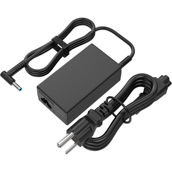 BUTOMKY 45W 19.5V 2.31A Compatible with HP Laptop Charger with Smart Blue Tip - Compatible with Pavilion x360 11/13/15, Stream, EliteBook, Zbook 14u/15u, Spectre (Includes Power Cord)