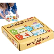 BUTOMKY Alphabet Matching Cards Game - Alphabet Animal Flash Cards,Educational Toy for Logical Thinking & Early Learning | Boys Girls Children 1.5–6 Years Old | Toddler Travel Montessori Toys