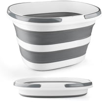 BUTOMKY Collapsible Mop Bucket 16L (4.2 Gallon) - Space-Saving Silicone Square Bucket with Handle for Cleaning, Car Washing & Storage, Portable Foldable Wash Basin for Home/Camp (Compact & Durable)‌