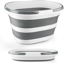 BUTOMKY Collapsible Mop Bucket 16L (4.2 Gallon) - Space-Saving Silicone Square Bucket with Handle for Cleaning, Car Washing & Storage, Portable Foldable Wash Basin for Home/Camp (Compact & Durable)‌