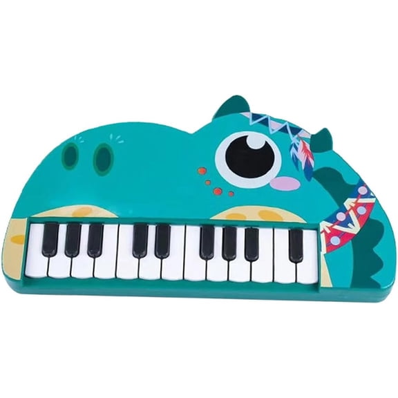 BUTOMKY Dinosaur Toddler Keyboard Piano Toy - Multifunctional Musical Instrument with Light & Sound, Early Educational Learning Gift for 1-4 Year Old Boys Girls