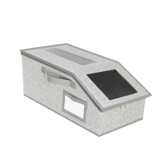 BUTOMKY Stackable Baseball Cap Storage Box - Holds Up to 30 Hats, Clear Window Hat Organizer for Closet with Cardboard Base, Sturdy Hat Box for Men & Women (Space-Saving & Stackable)‌