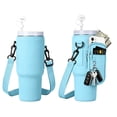 thumbnail image 1 of BUTOMKY for Stanley Cup 40oz Water Bottle Holder with Strap - Insulated Neoprene Crossbody Bag with Phone Pocket, Adjustable Shoulder & Handheld Straps for Women/Girls, 1 of 7