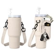 thumbnail image 1 of BUTOMKY for Stanley Cup 40oz Water Bottle Holder with Strap - Insulated Neoprene Crossbody Bag with Phone Pocket, Adjustable Shoulder & Handheld Straps for Women/Girls, 1 of 8