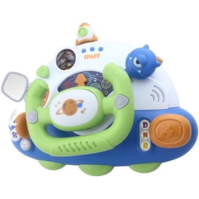 BUTOMKY Toddler Steering Wheel Interactive Toy - Montessori Educational Musical Toy with Light & Sound, Preschool Learning Toy for 1-3 Year Olds, Perfect Baby Gift