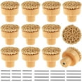 thumbnail image 1 of BUTORY 12Pcs Boho Rattan Dresser Knobs Kit Round Wooden Drawer Knobs Decorative Furniture Pull Handles Multipurpose Bohemia Woven Drawer Pulls for Cabinets Dressers Bedside Tables, 1 of 11