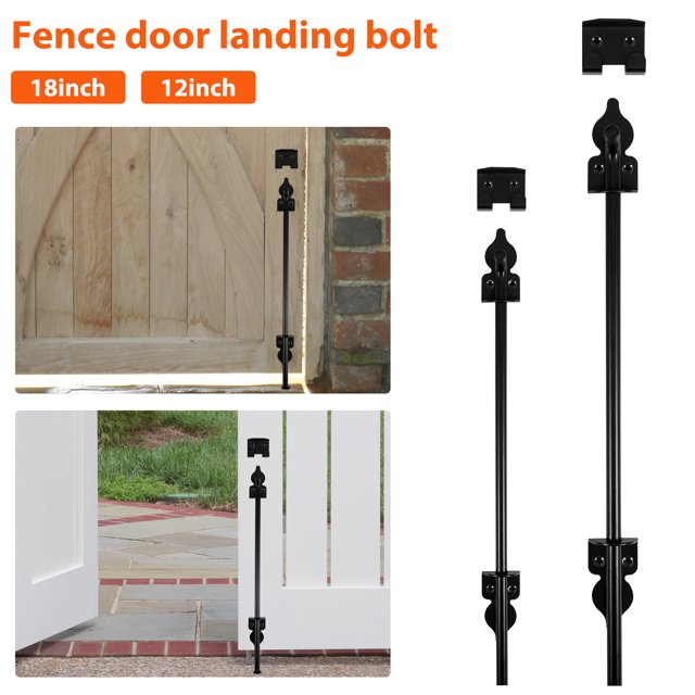 BUTORY 18 Inch Cane Bolt Gate Drop Rod Heavy Duty Gate Hardware, Wooden