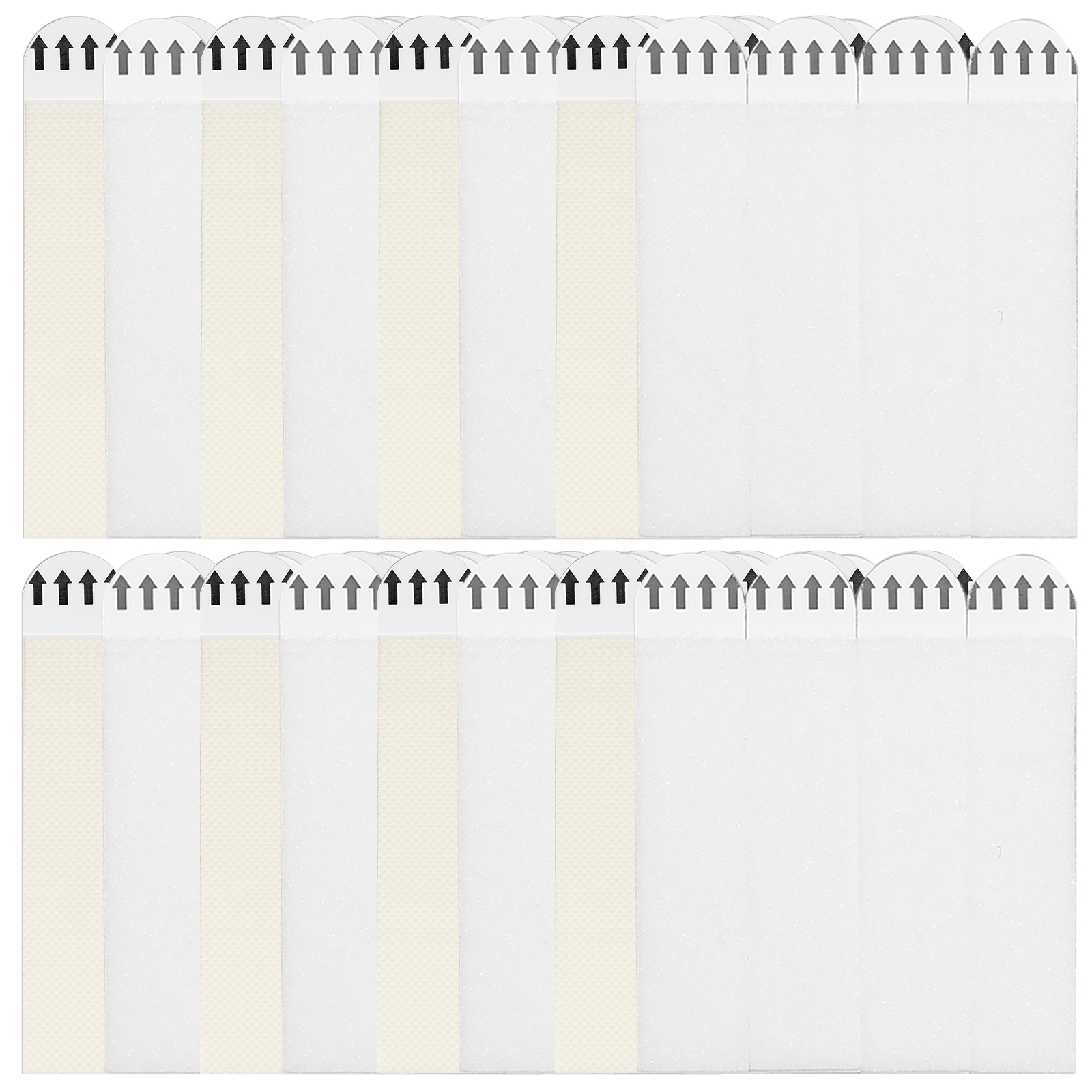 BUTORY 32Pairs Picture Hanging Strips Removable Black/White Adhesive