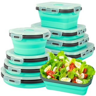 Collapsible Stackable Silicone Food Storage Containers