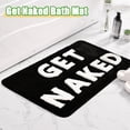 thumbnail image 1 of BUTORY Bath Mat Ultra-Absorbent Floor Mat Anti-Slip Bathroom Rug Washable Floor Mat Funny Bath Tub Shower Mat with Get Naked Letters for Bathroom Living Room Bedroom Entryway Decor 50x80cm, 1 of 9