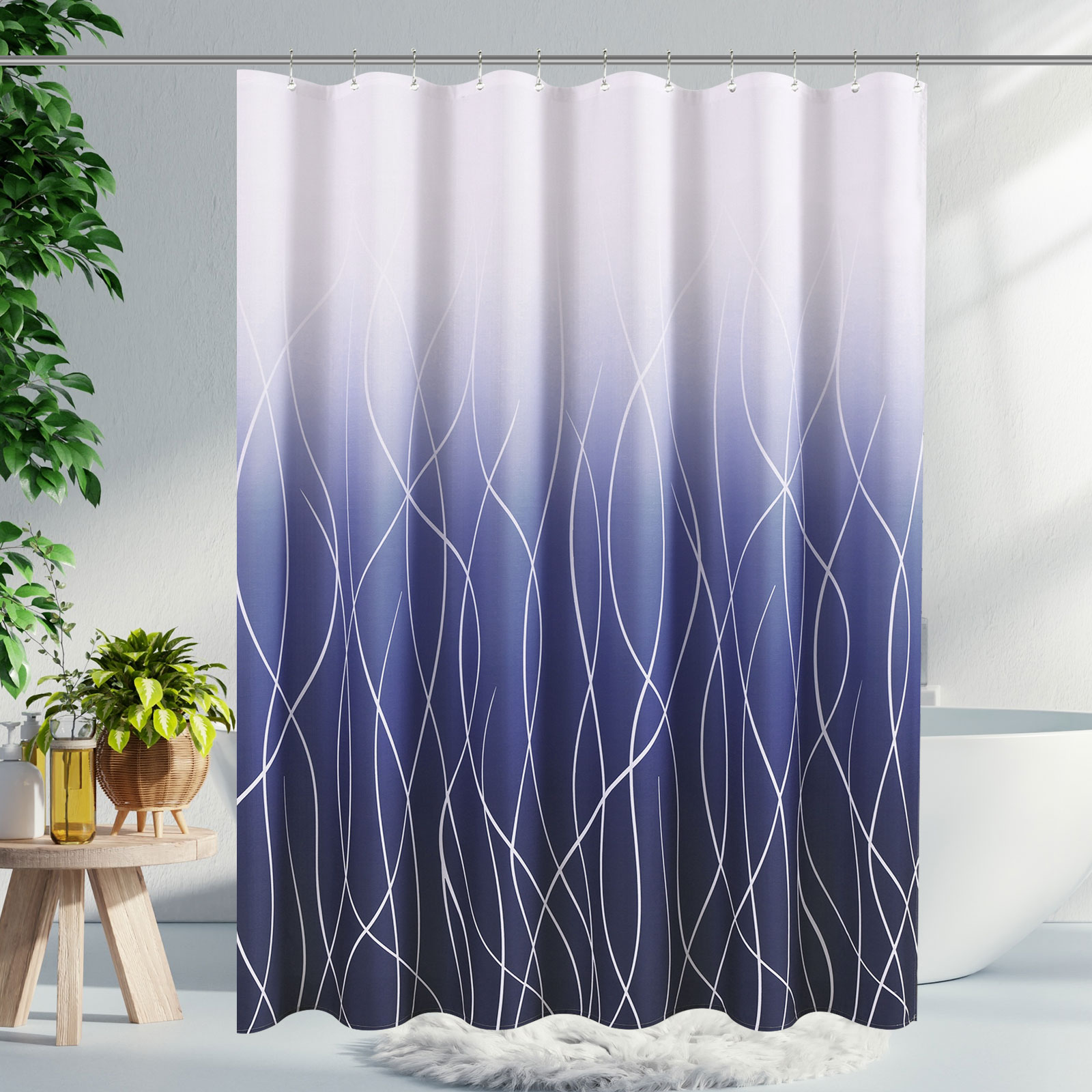 BUTORY Boho Shower Curtain Waterproof QuickDrying Bathroom Curtain
