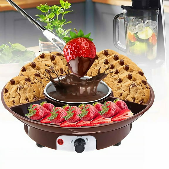 BUTORY Electric Chocolate Fondue Maker Set Features Melting & Warming Setting -Perfect for Dipping Snacks in Chocolate, Caramel
