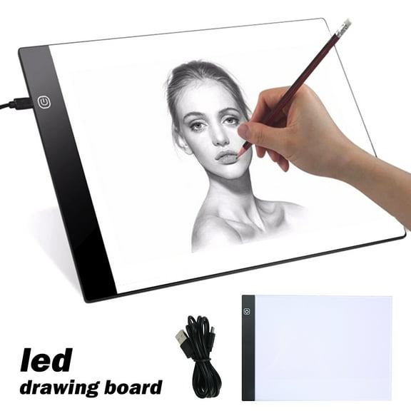 BUTORY LED Art Drawing Board, Usb Power Supply, Dimmable Tracer Light Box, Copy Pad Platen Mold, Used for Streaming Media, Sketching, Animation, Decoration
