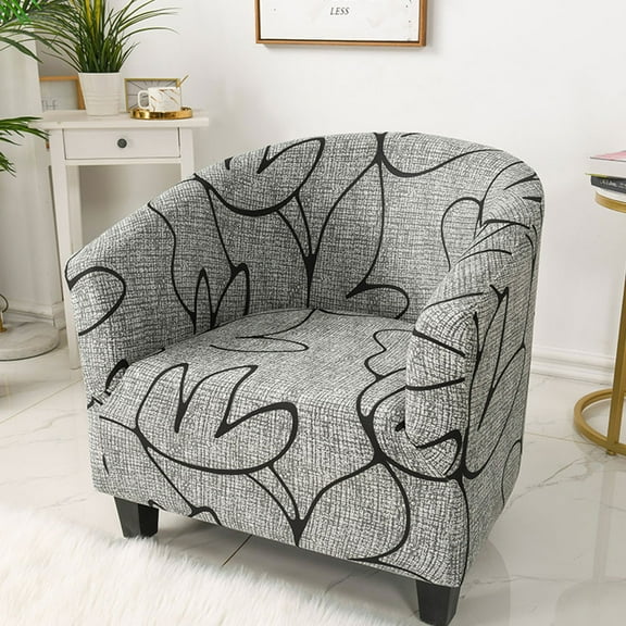BUTORY Tub Chair Covers Armchair Slipcovers Removable Tub Sofa Slipcover Washable Furniture Protector Covers for Bar Counter Living Room Reception