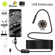 Butory USB Endoscope Suitable with Micro USB Type C