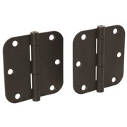 BUTT HINGES, 5/8 IN. RADIUS CORNER, 3-1/2 IN., OIL RUBBED BRONZE, 2 PER PACK per 9 Pack