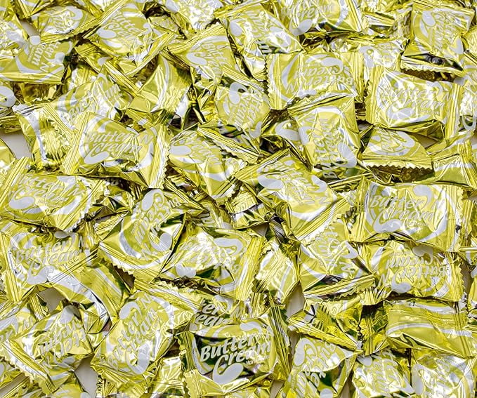 BUTTER N' CREAM Toffee Hard Candy 2 lb DontyTonty Bulk Bag, Butter