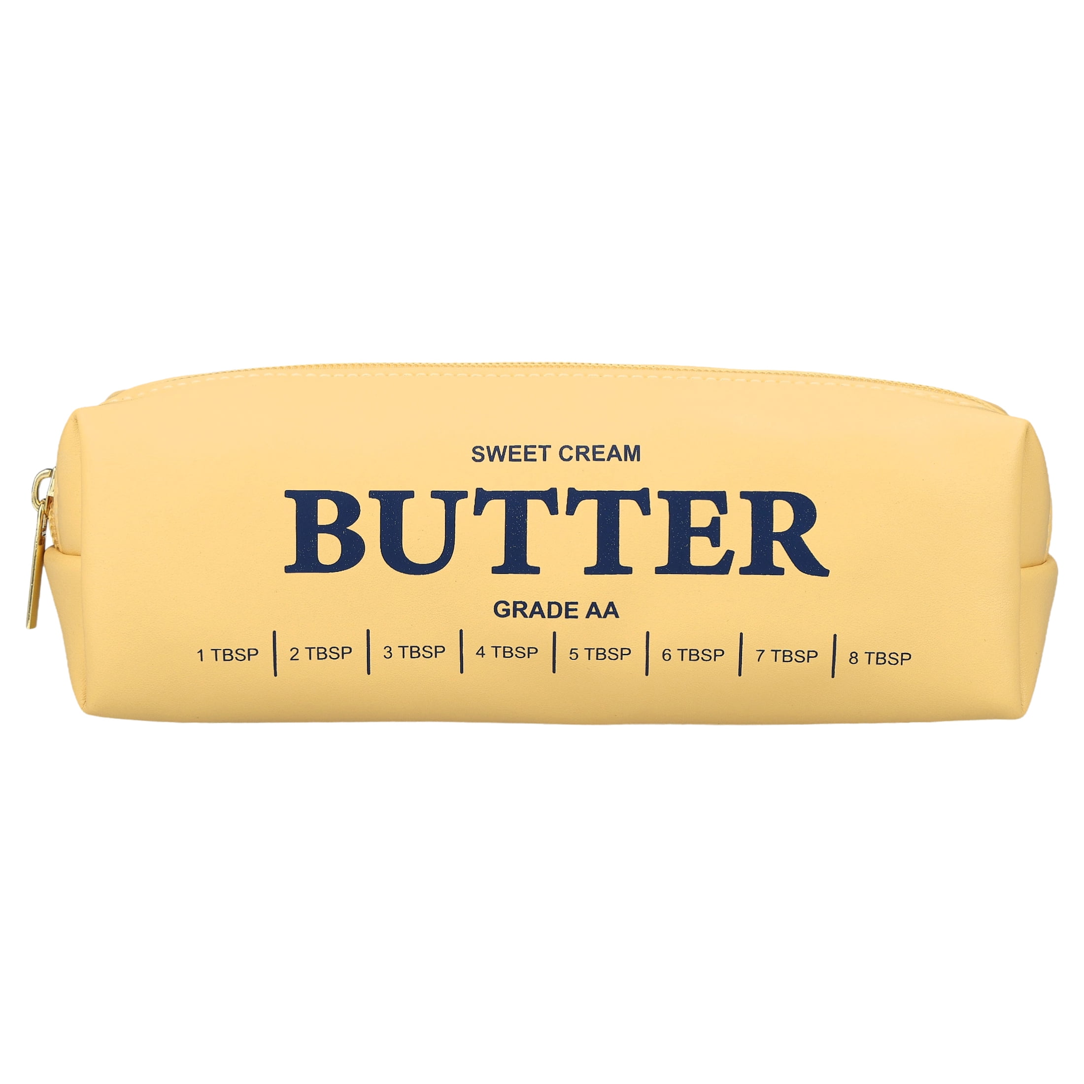 Pen+Gear Butter Pencil Pouch, Light Yellow,  Perfect for Students of All Ages--Elementary, Middle School, High School, College, and Adult Professionals