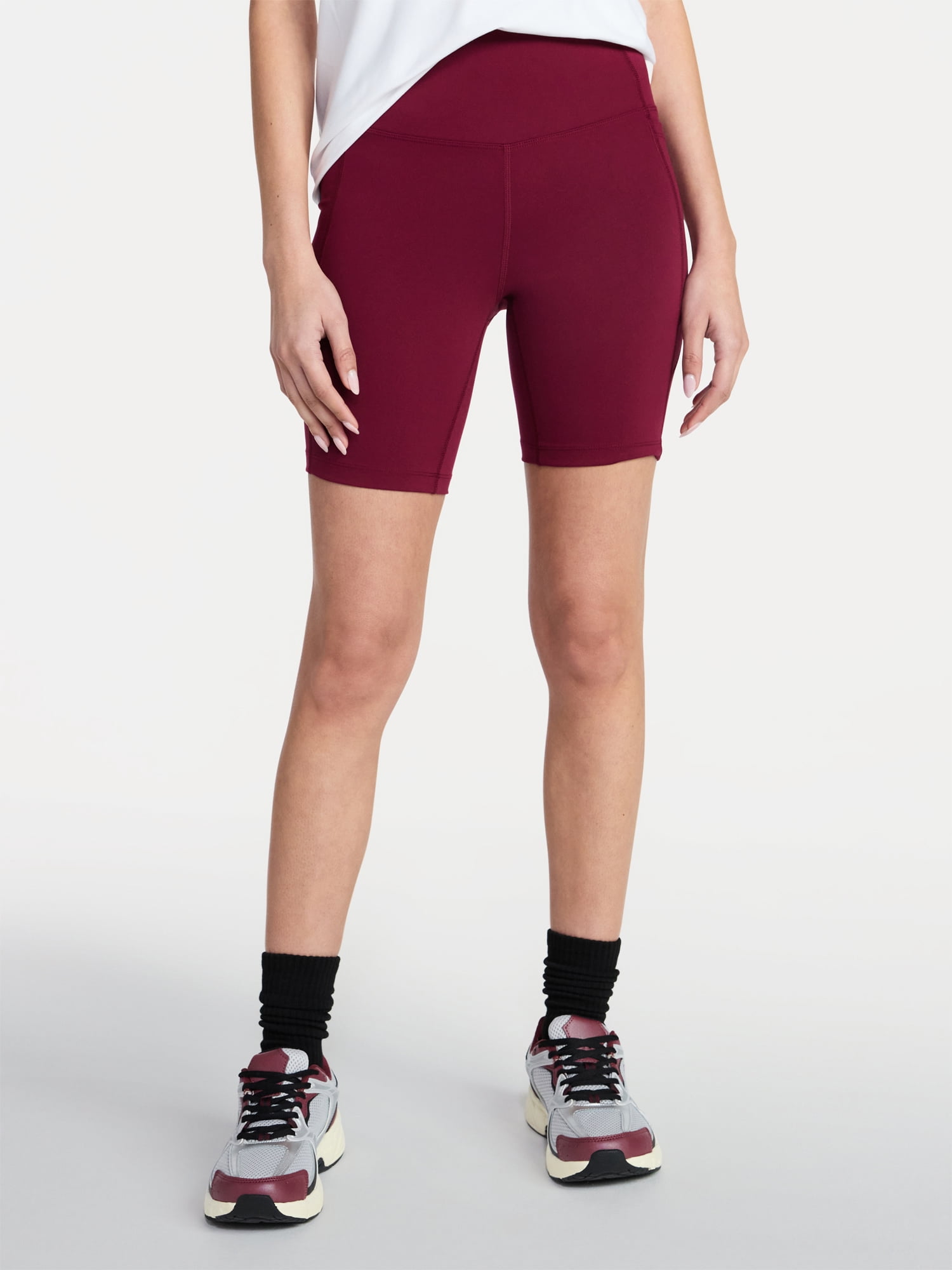 Athletic Works Women's ButterCore Bike Shorts, 7" Inseam, Sizes XS-XXXL