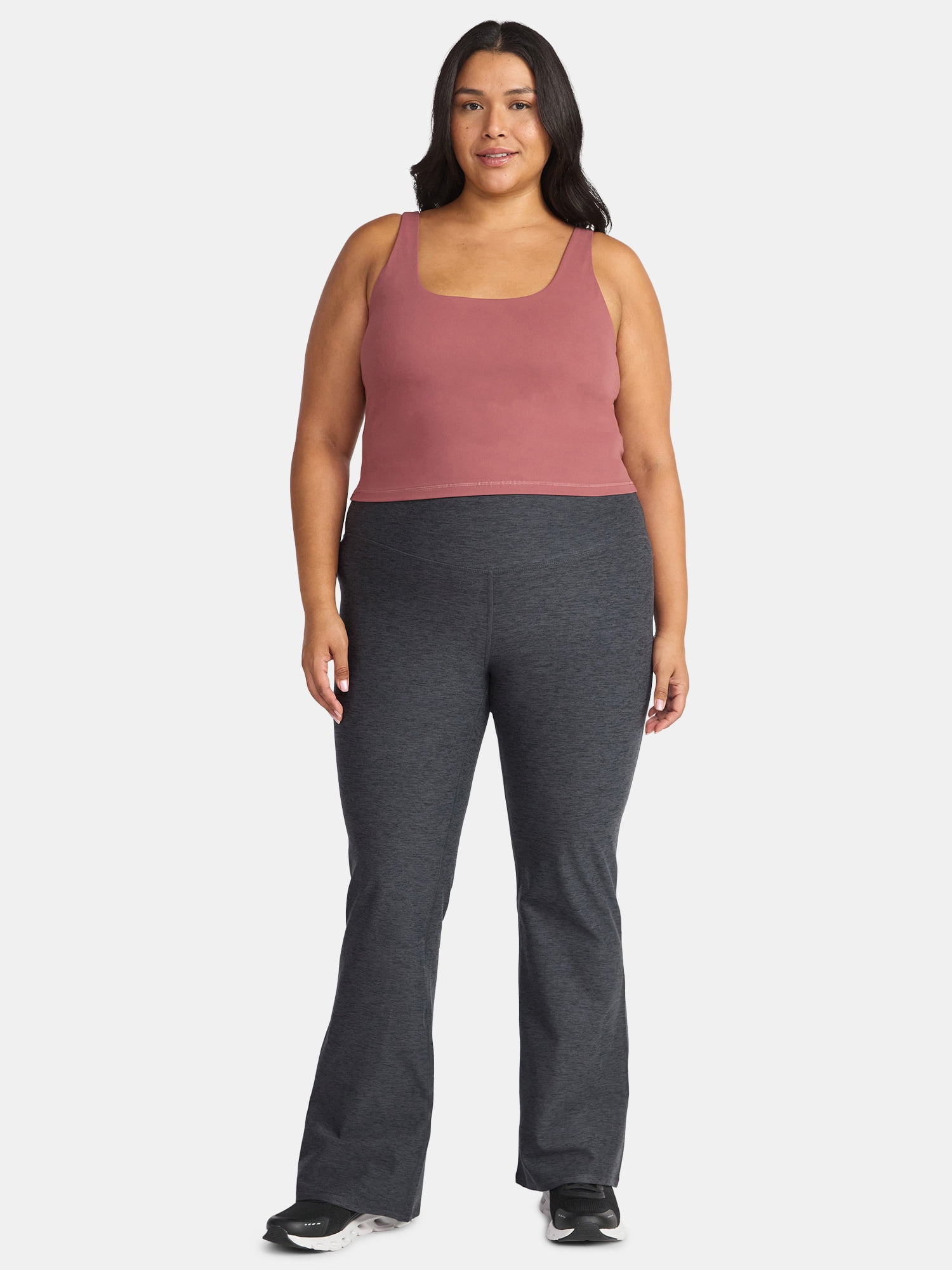 Athletic Works Women's and Women's Plus ButterCore Flare Pants, Sizes XS-4X