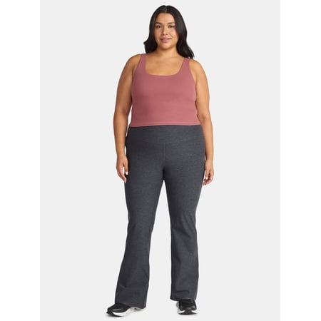 Athletic Works Women's and Women's Plus ButterCore Flare Pants, Sizes XS-4X