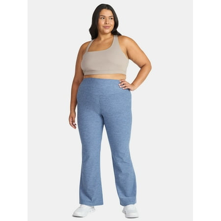 Athletic Works Women's and Women's Plus ButterCore Flare Pants, Sizes XS-4X