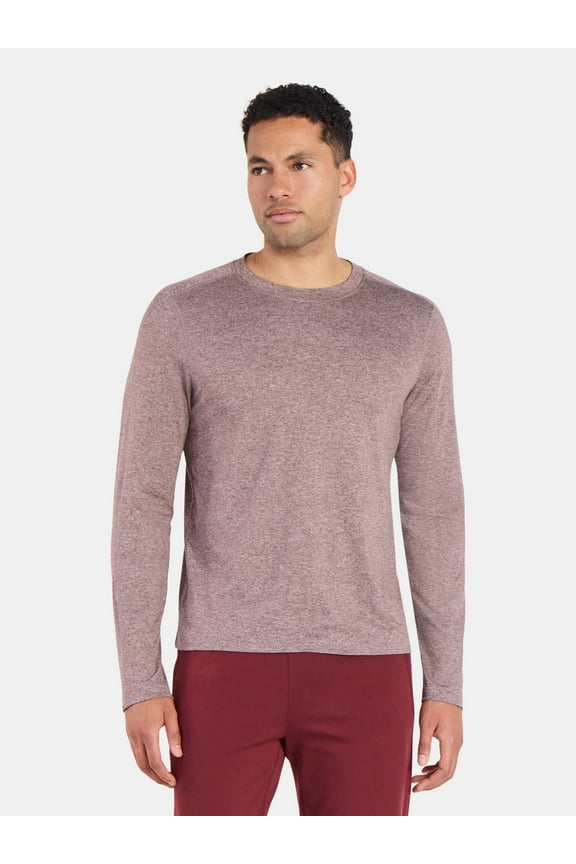 Men's and Big Men's ButterCore Soft Long Sleeve Tee Shirt, Sizes XS-5XL