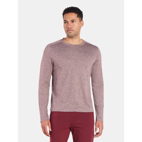 Men's and Big Men's ButterCore Soft Long Sleeve Tee Shirt, Sizes XS-5XL