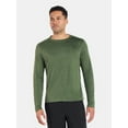 thumbnail image 1 of Athletic Works Men's and Big Men's ButterCore Soft Long Sleeve Tee Shirt, Sizes XS-5XL, 1 of 5