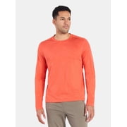 Athletic Works Men's and Big Men's ButterCore Soft Long Sleeve Tee Shirt, Sizes XS-5XL