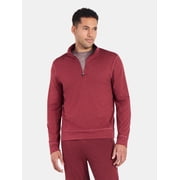 Athletic Works Men's and Big Men's ButterCore Soft Quarter-Zip Pullover Shirt, Sizes S-3XL