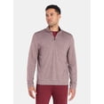 thumbnail image 1 of Athletic Works Men's and Big Men's ButterCore Soft Quarter-Zip Pullover Shirt, Sizes S-3XL, 1 of 5