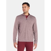 Athletic Works Men's and Big Men's ButterCore Soft Quarter-Zip Pullover Shirt, Sizes S-3XL