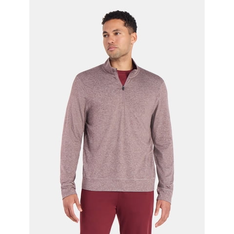 Men's and Big Men's ButterCore Soft Quarter-Zip Pullover Shirt, Sizes S-3XL