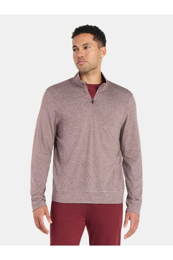 Men's and Big Men's ButterCore Soft Quarter-Zip Pullover Shirt, Sizes S-3XL