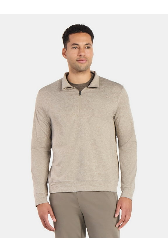 Men's and Big Men's ButterCore Soft Quarter-Zip Pullover Shirt, Sizes S-3XL